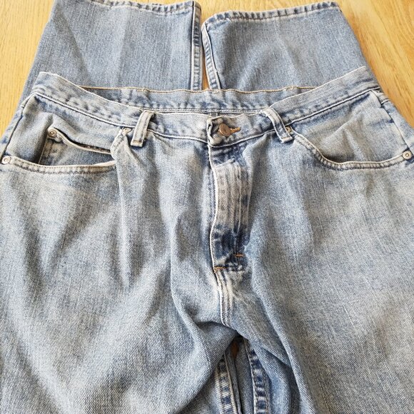 Wrangler Mens Relaxed Fit Blue Jeans 35x28* Mid Rise 97601VR - Picture 3 of 8